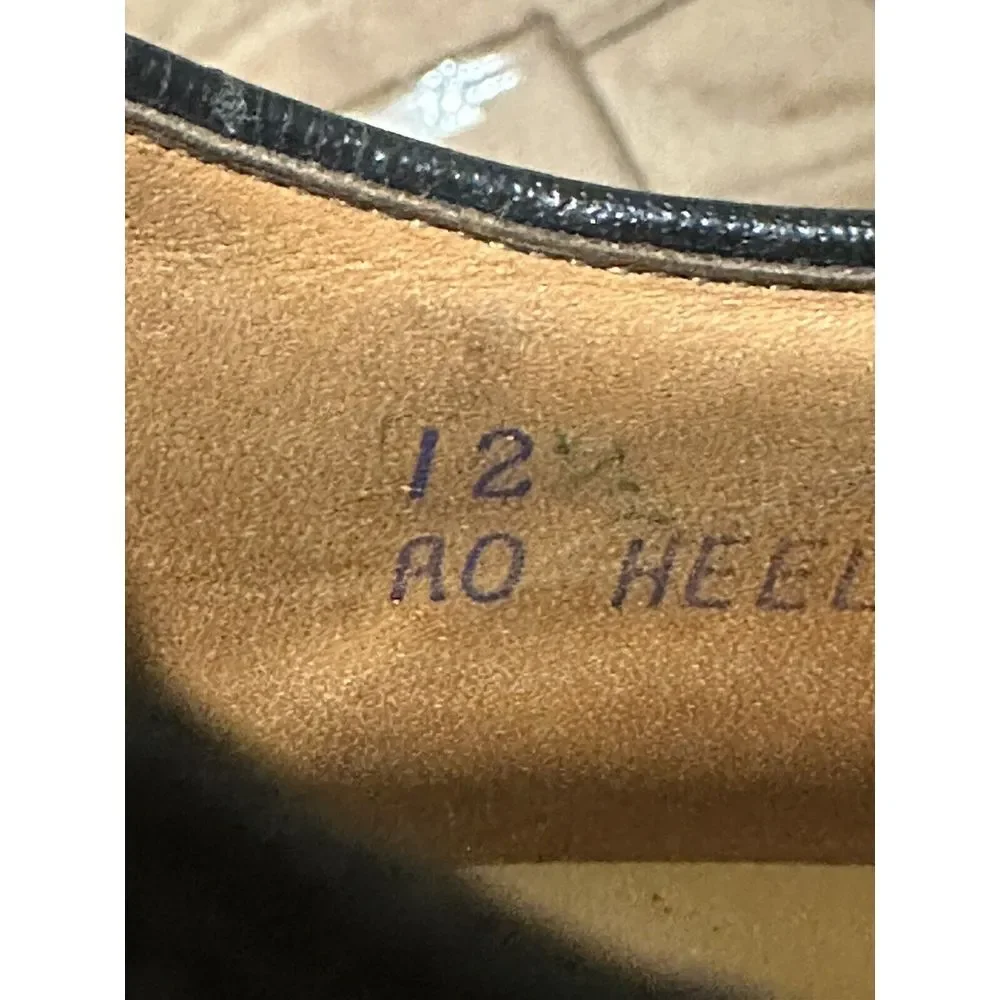 Nettleton Traditionals Algonquin‎ Black Split Toe Derby Dress Shoes 12